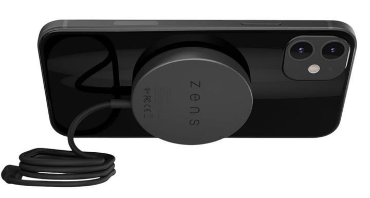 Ładowarka bezprzewodowa Zens Aluminium Pro 1 MagSafe Qi2 15W Black (8720618634498) - obraz 3