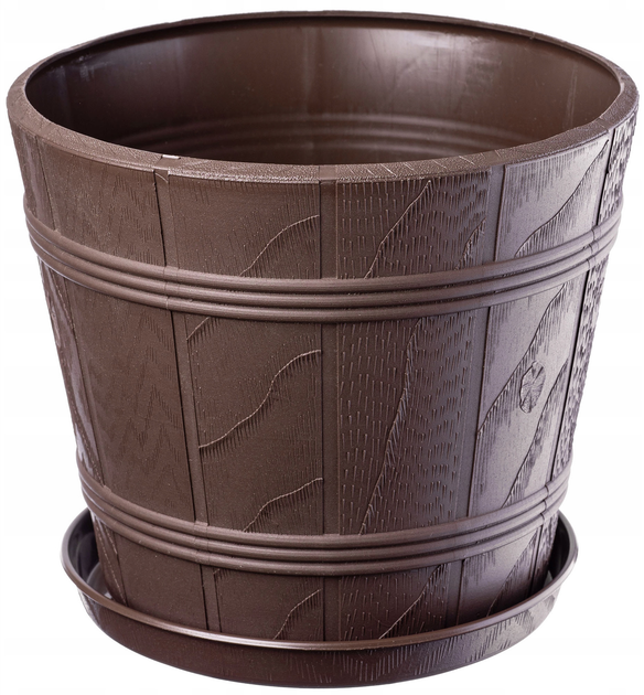 Donica ogrodowa z podstawką Kadax Brązowa 42 cm (5903699400852) - obraz 4