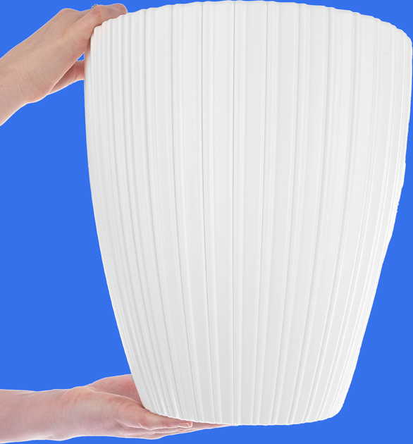 Doniczka z wkładem Kadax Biała 40 cm (5903699497487) - obraz 8