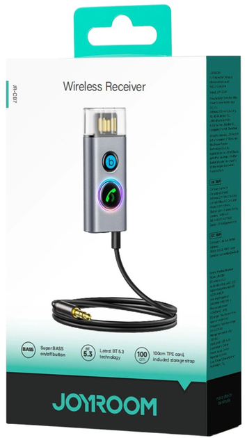 Transmiter FM JOYROOM JR-CB7 Grey (6956116756789) - obraz 6