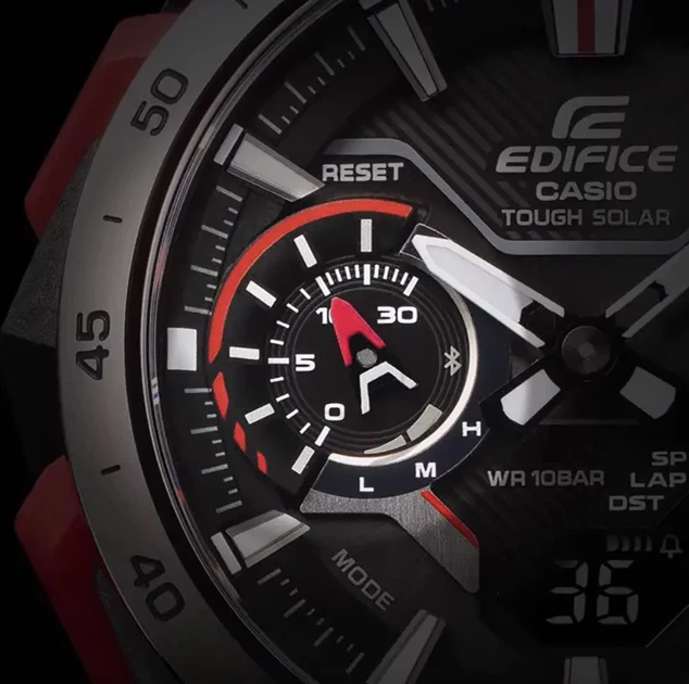 Мужские часы Casio EDIFICE Bluetooth ECB-2200P-1AEF - изображение 6