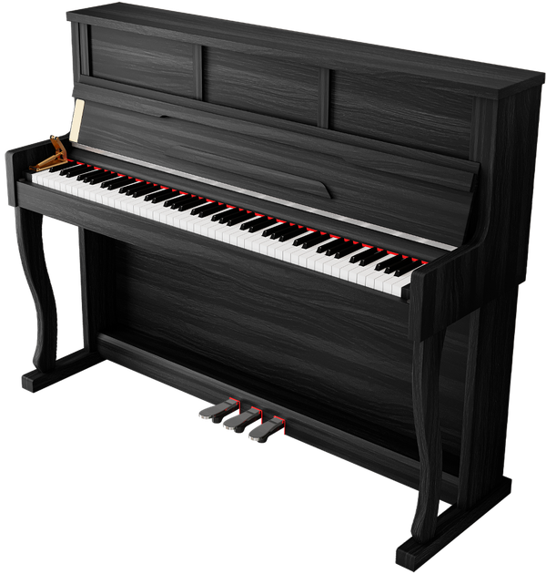 Pianino cyfrowe Kruger&Matz KMDP-755 Czarny-mat - obraz 1