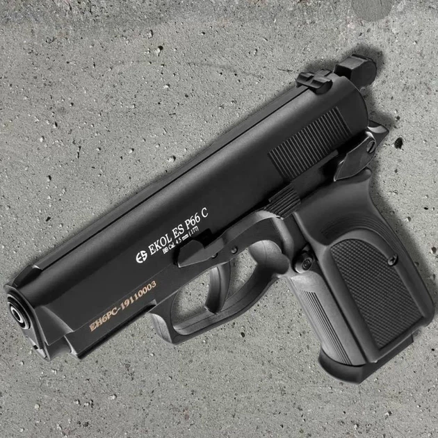 Пневматичний пістолет Ekol ES P66 Compact + 500 кульок + 10 шт балон СО2 - Фото 3 Пневматичний пістолет Ekol ES P66 Compact + 500 кульок + 10 шт балон СО2 - изображение 3