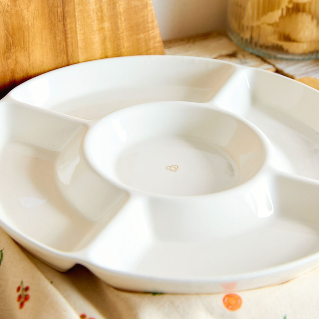 Półmisek Homla Fabio dzielony z przegródkami Biały 30 cm (5902869991039) - obraz 5