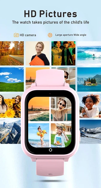 Смарт годинник-телефон дитячий Wonlex CT25 з відеодзвінком WI-FI GPS SIM-карта Pink (18357) - зображення 8
