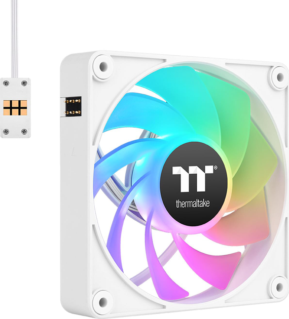 Набір вентиляторів Thermaltake CT140 EX Reverse ARGB Sync (3-Fan Pack) White (CL-F195-PL14SW-A) - зображення 2