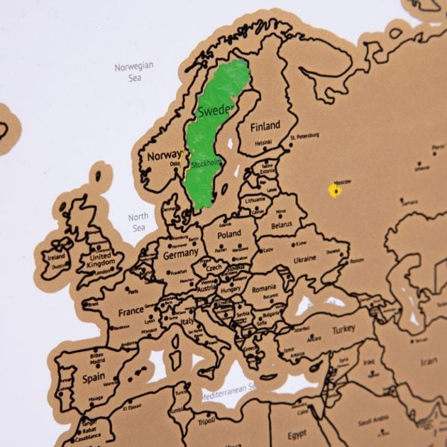 Mapa świata Homla Kesdo 60 x 40 x 2 cm (5906496705335) - obraz 4