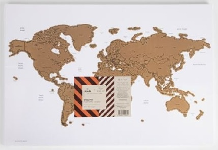 Mapa świata Homla Kesdo 60 x 40 x 2 cm (5906496705335) - obraz 9