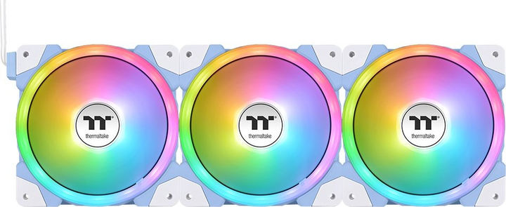 Набір вентиляторів Thermaltake SWAFAN EX14 ARGB Sync (3-Fan Pack) Hydrangea Blue (CL-F184-PL14BU-A) - зображення 1