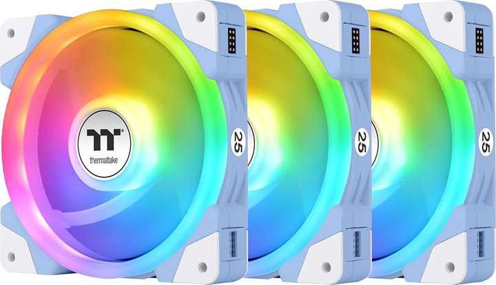 Набір вентиляторів Thermaltake SWAFAN EX14 ARGB Sync (3-Fan Pack) Hydrangea Blue (CL-F184-PL14BU-A) - зображення 2