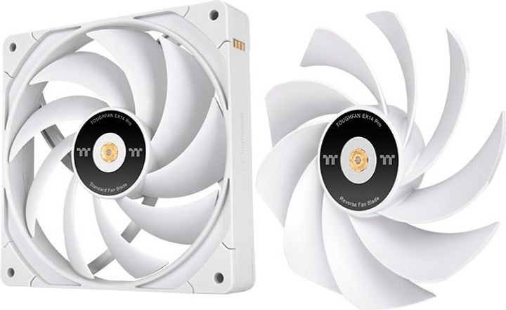Zestaw wentylatorów Thermaltake TOUGHFAN EX14 Pro Swappable Edition (3-Fan Pack) White (CL-F172-PL14WT-A) - obraz 3