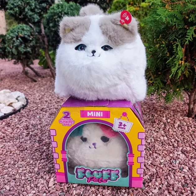 Интерактивная игрушка Shantou Yisheng пушистый котик Fluff pets