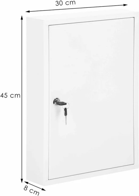 Kasetka na klucze Springos biała stal (HA5035) (5907719430577) - obraz 12