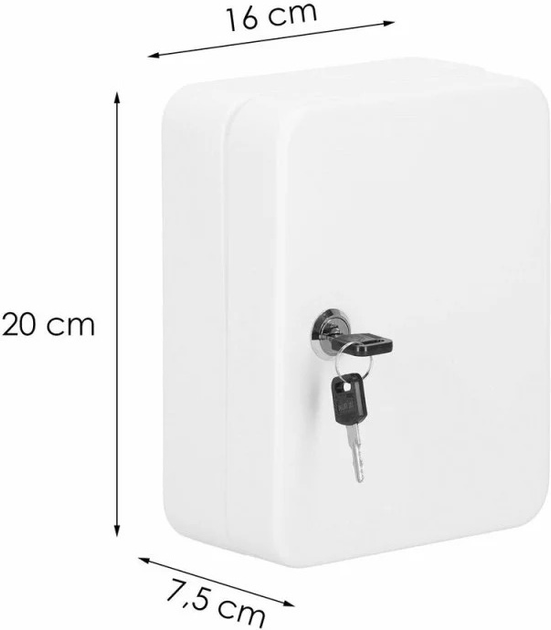 Kasetka na klucze Springos biała stal (HA5028) (5907719430508) - obraz 13