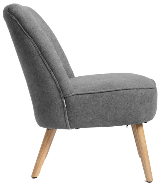Krzesło HOMLA 895901 SOAL 57 x 69 x 76 cm Szare (5904183895901) - obraz 3