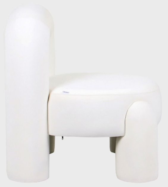 Krzesło HOMLA 747366 VIGGO 73 x 69 x 80 cm Ecru (5906496747366) - obraz 3