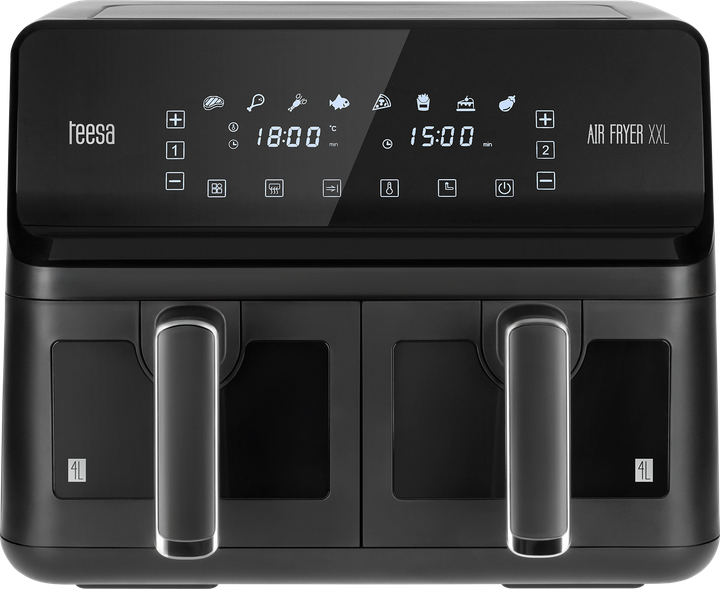 Frytkownica beztłuszczowa Teesa AIR FRYER DUAL POT XXL - obraz 4