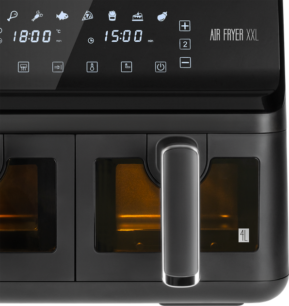 Frytkownica beztłuszczowa Teesa AIR FRYER DUAL POT XXL - obraz 6
