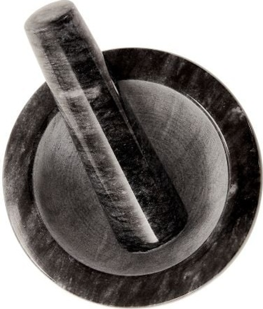 Ступка кухонна Homla Marble мармурова Чорна 12 см (5904183854199) - зображення 2