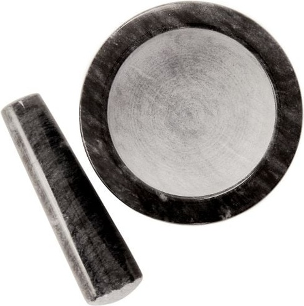 Ступка кухонна Homla Marble мармурова Чорна 12 см (5904183854199) - зображення 3
