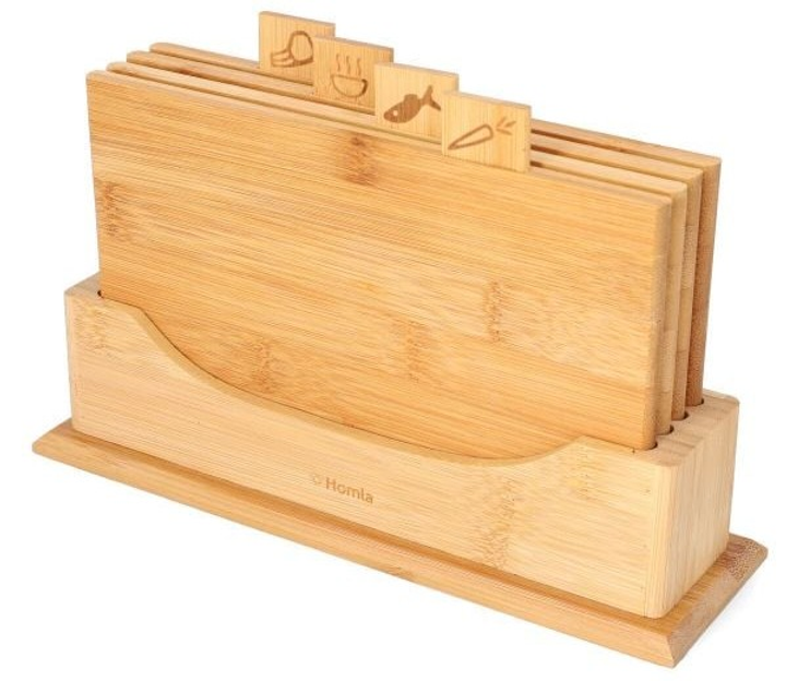 Zestaw desek Homla Bambou bambusowych 4 szt 26x18 cm (5904183812984) - obraz 1