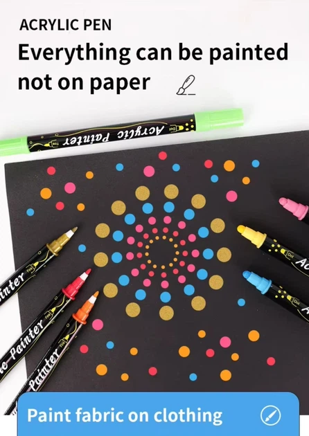 Двусторонние акриловые маркеры Acrylic Painter CH-1011 12 шт. - изображение 2