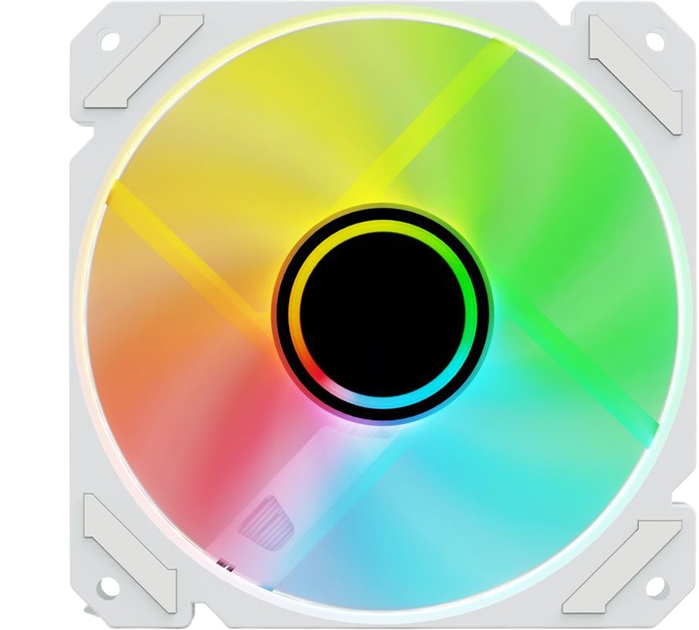 Wentylator Sharkoon SHARK RGB Mirror REVERSE White (4044951042470) - obraz 2