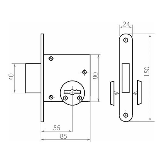 Замок з хромованою кришкою Kurzemes Atslega ILGA-2 (4750656017056) - зображення 4