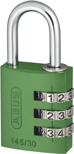 Комбінований замок Abus 145/30 Зелений SYN-46560 (4003318465604) - зображення 1