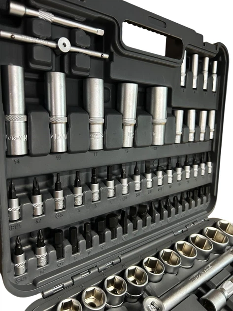 Набор инструментов GTM 1/2-1/4" 4-32 мм Кейс 108 предметов (GTS-108) - изображение 7