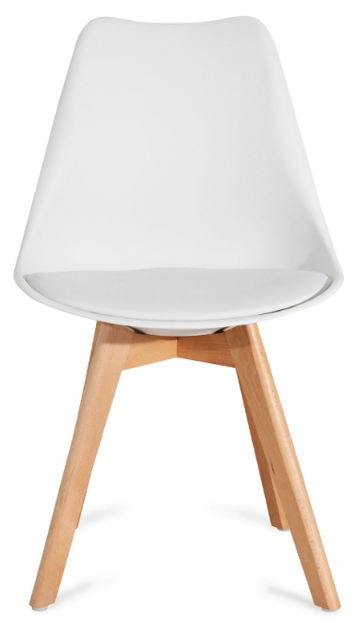 Krzesło HOMLA 972809 FISCO 48 x 56 x 82 cm Białe (5902869972809) - obraz 2