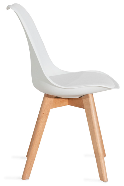 Krzesło HOMLA 972809 FISCO 48 x 56 x 82 cm Białe (5902869972809) - obraz 3