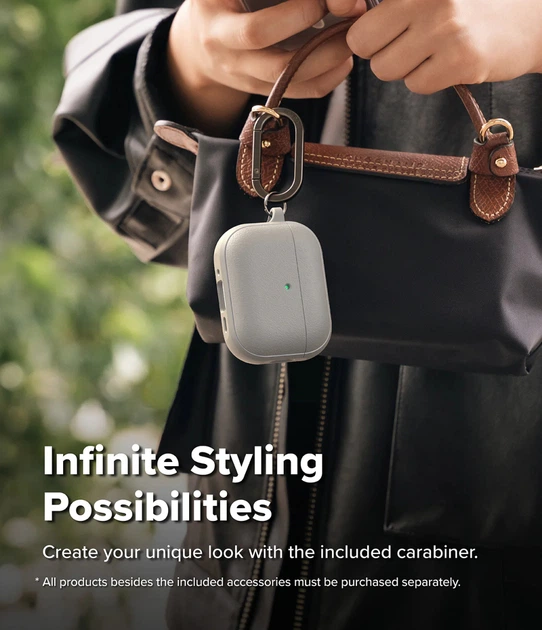 Чохол Ringke Onyx Magnetic до AirPods Pro 3 Warm Gray (EC119302RS) - Фото 9 Чохол Ringke Onyx Magnetic до AirPods Pro 3 Warm Gray (EC119302RS) - зображення 9