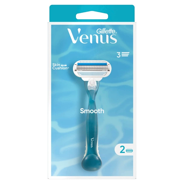 Бритва Gillette Venus Smooth с 2 сменными картриджами (3014260262693) - изображение 2
