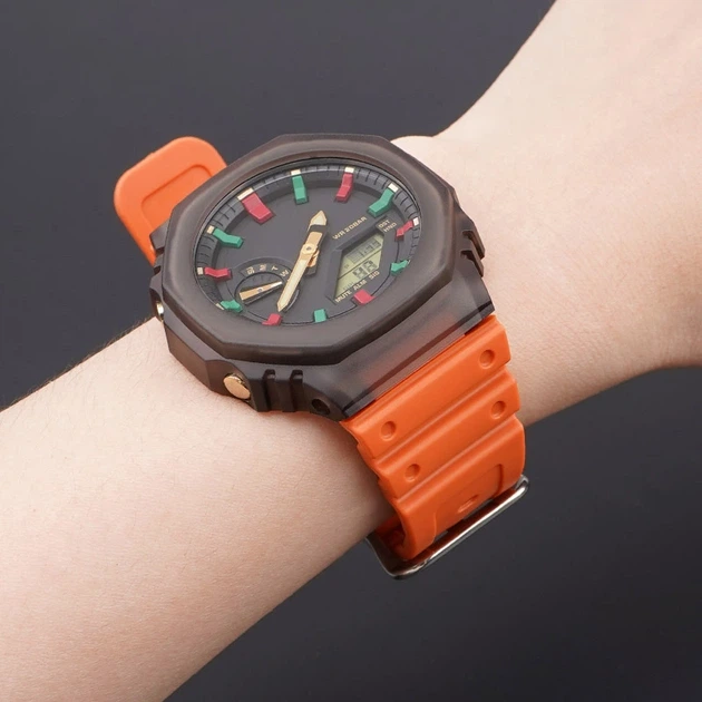 Ремінець Modfit Ремінець для Casio G-Shock GA-2100/2110 Orange SI - изображение 14