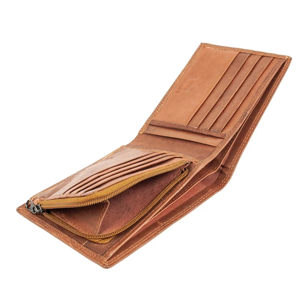 Гаманець шкіряний чоловічий Ridgeback JBNC39MN Tan (Рудий) - изображение 4