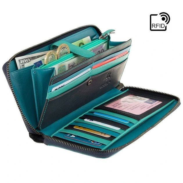 Гаманець жіночий Visconti BRC98 Julia (Blue Bell) - Фото 6 Гаманець жіночий Visconti BRC98 Julia (Blue Bell) - изображение 6