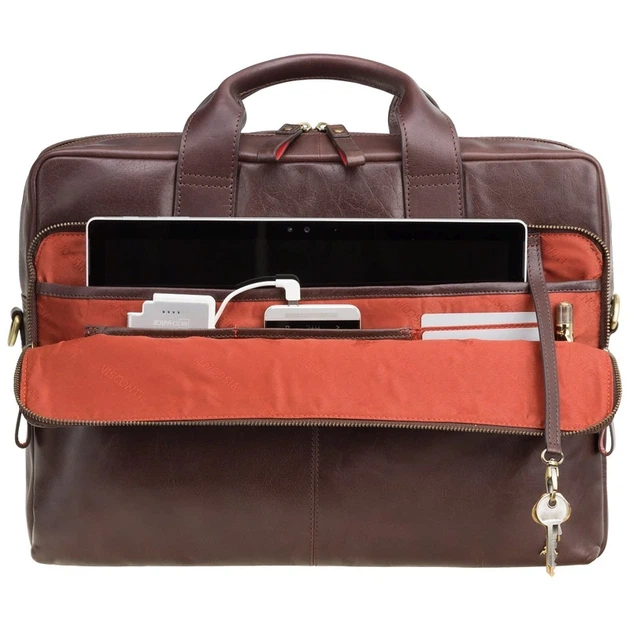 Сумка чоловіча для ноутбука Visconti ML31 Hugo 15 (Brown) - Фото 6 Сумка чоловіча для ноутбука Visconti ML31 Hugo 15 (Brown) - изображение 6