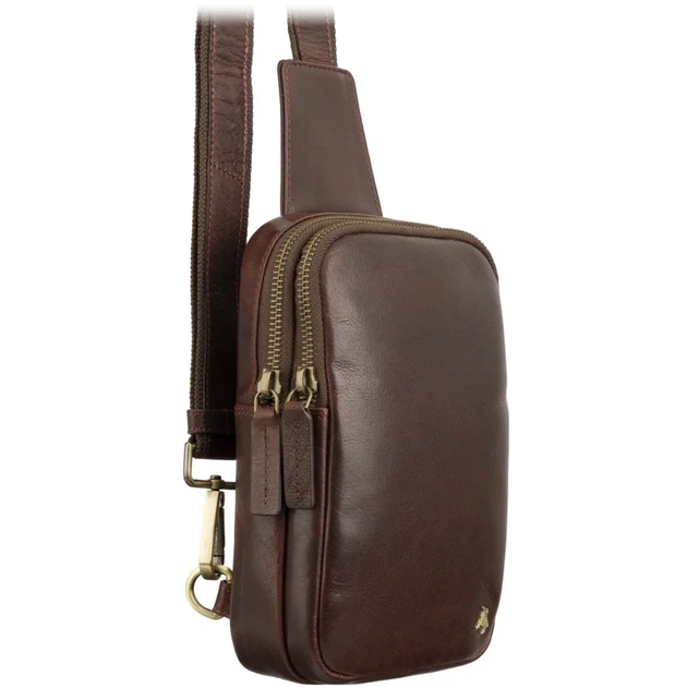 Сумка нагрудна Visconti S42 Jamie (Brown) - Фото 2 Сумка нагрудна Visconti S42 Jamie (Brown) - изображение 2