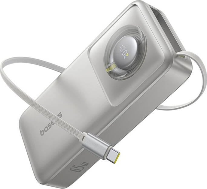 Powerbank Baseus Free2Pull 20000 mAh 65W Lunar Gray (P10073700843-00) - obraz 1