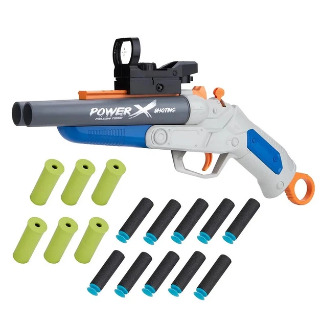 BDショット 4本セット Дитяча двоствольна рушниця на м'яких кулях з гільзами 2 дули