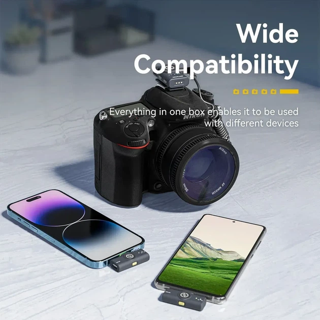 Петличный микрофон Hollyland Lark M2 Combo для iPhone/Android
