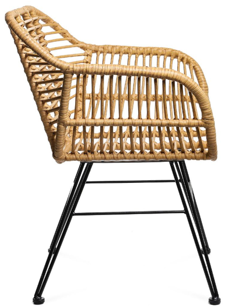 Krzesło plecione natyralne HOMLA 994825 JARDIN 57 x 62 x 81 cm (5902869994825) - obraz 3