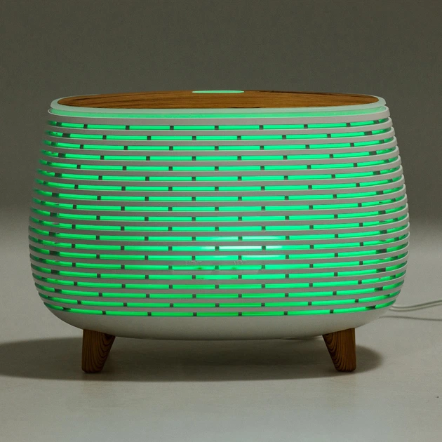Портативний зволожувач повітря Happy Life Holdmay Life of Leisure Aroma Diffuser аромадифузор для дому зволожувач 400 мл Білий - зображення 9