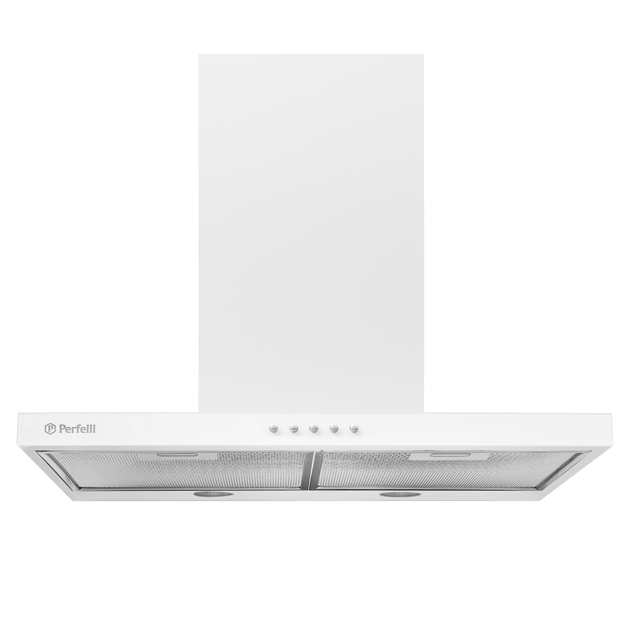 Белая мощная Т-образная кухонная вытяжка Perfelli T 6612 A 1000 W LED, настенная декоративная, 60 см - Фото 1 Белая мощная Т-образная кухонная вытяжка Perfelli T 6612 A 1000 W LED, настенная декоративная, 60 см - изображение 1