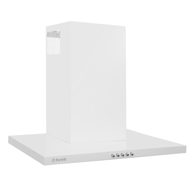 Белая мощная Т-образная кухонная вытяжка Perfelli T 6612 A 1000 W LED, настенная декоративная, 60 см - Фото 2 Белая мощная Т-образная кухонная вытяжка Perfelli T 6612 A 1000 W LED, настенная декоративная, 60 см - изображение 2