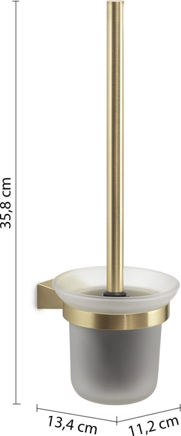 Тримач для туалетної щітки Gedy Tonale M Gold настінний (8003341305782) - зображення 2