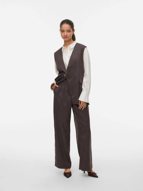 Брюки женские Vero Moda 10346417 S Toffee (5715870178814) - Фото 4 Брюки женские Vero Moda 10346417 S Toffee (5715870178814) - изображение 4