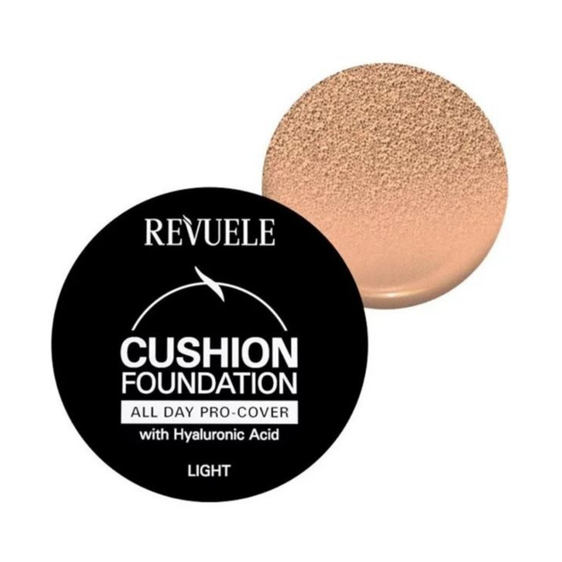 Тональний крем-кушон для обличчя Revuele Cushion Foundation тон Світло-бежевий, 9 г - Фото 2 Тональний крем-кушон для обличчя Revuele Cushion Foundation тон Світло-бежевий, 9 г - изображение 2