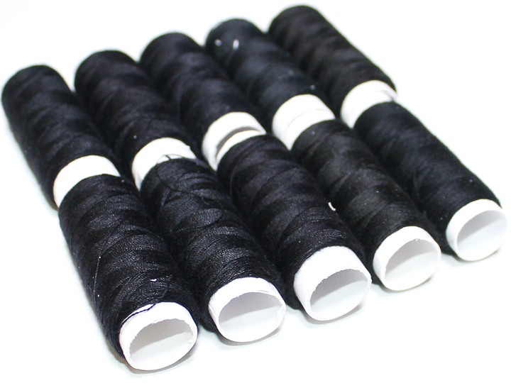 Нитки FROM FACTORY KNP №40 Китай черные 10шт - изображение 3